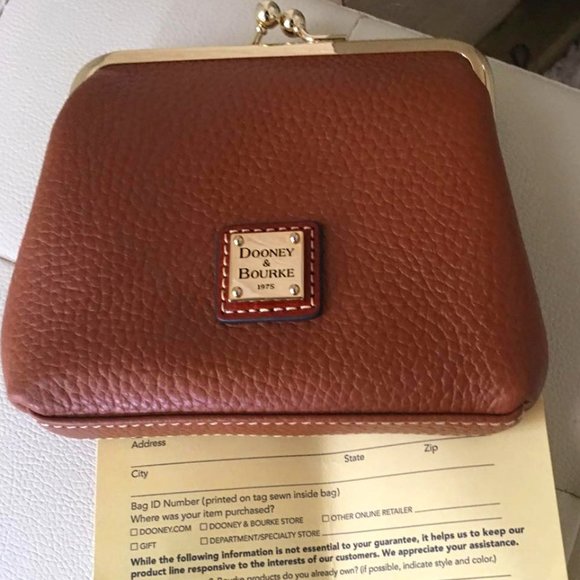 Dooney & Bourke Modern Lrg Pebblegrain Snap Purse - Picture 2 of 6